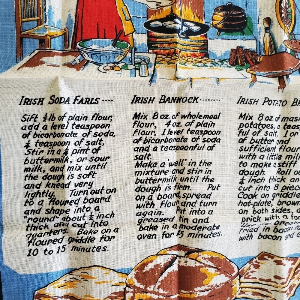 Irish Linen Recipe Towel
